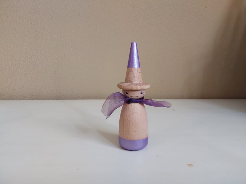 Hoed en Sjaal - Set van 5 Pegdolls - Los Verkrijgbaar