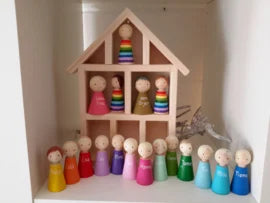 Pegdoll voor Kinderopvang - Houten Poppetje - Gastouderopvang - Zelfregistratiesysteem
