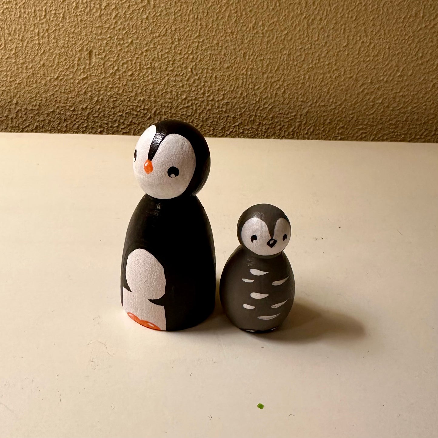 Pinguin Pegdoll - Moeder en Kind Pinguin - Wintercollectie