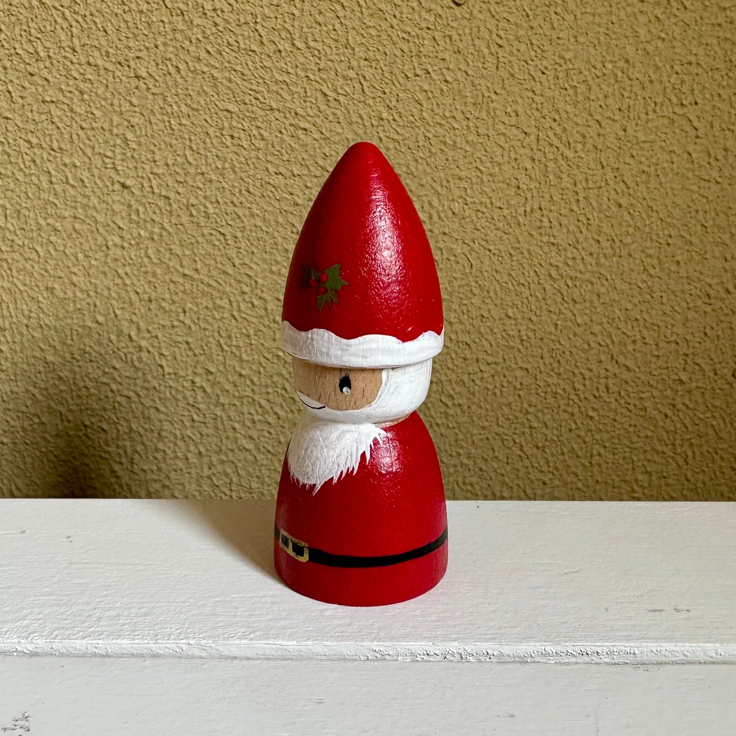 Kerstman - Houten Pegdoll Kerstman - Thema Kerstmis