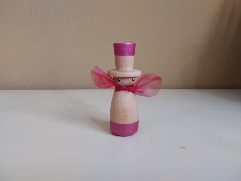 Hoed en Sjaal - Set van 5 Pegdolls - Los Verkrijgbaar
