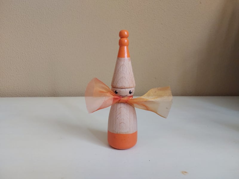 Hoed en Sjaal - Set van 5 Pegdolls - Los Verkrijgbaar
