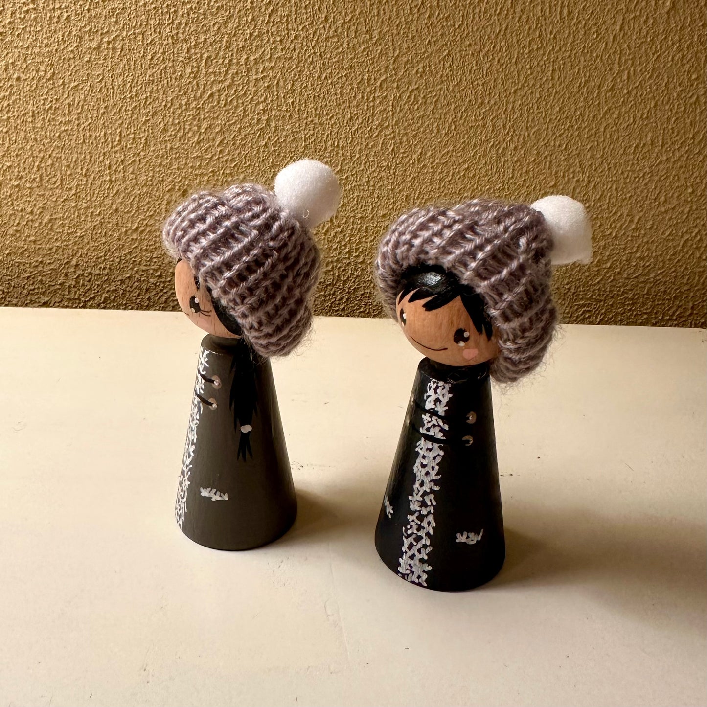 Eskimo Pegdoll - Set van 2 Pegdolls - Wintercollectie