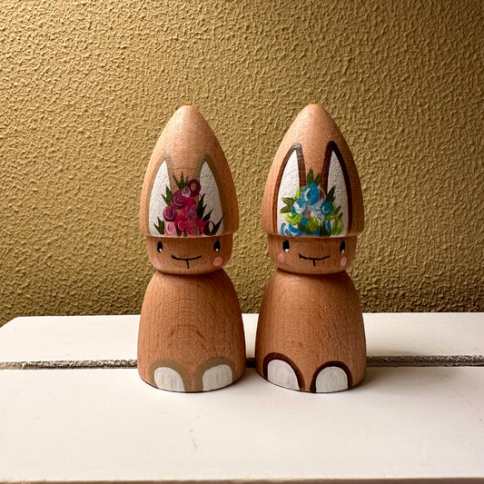 Paashaas Pegdolls - Set van 2 Pegdolls of los verkrijgbaar - Pasen collectie