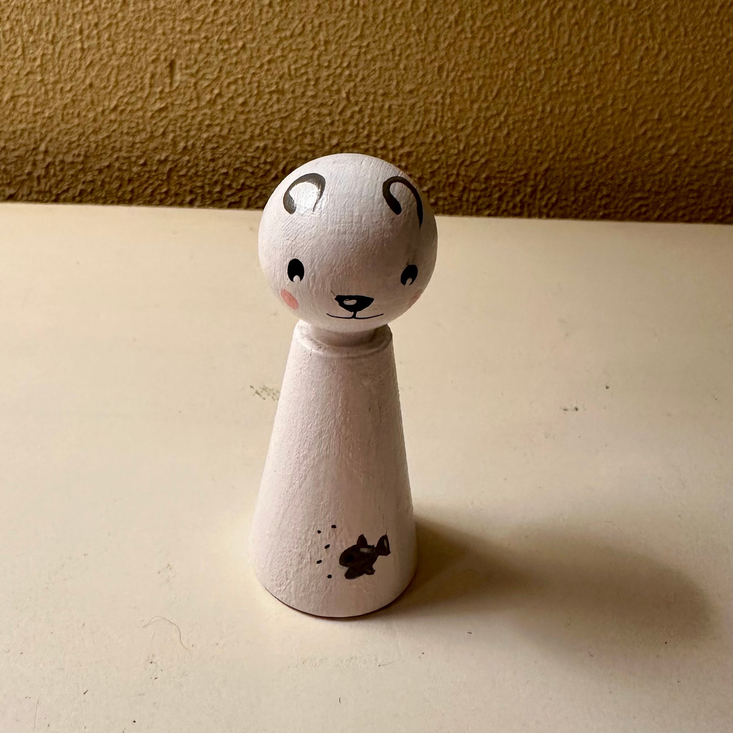 IJsbeer Pegdoll - IJsbeer met visje - Wintercollectie