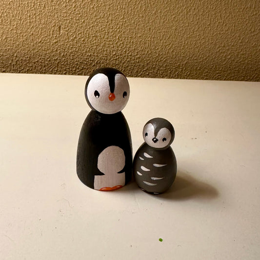 Pinguin Pegdoll - Moeder en Kind Pinguin - Wintercollectie