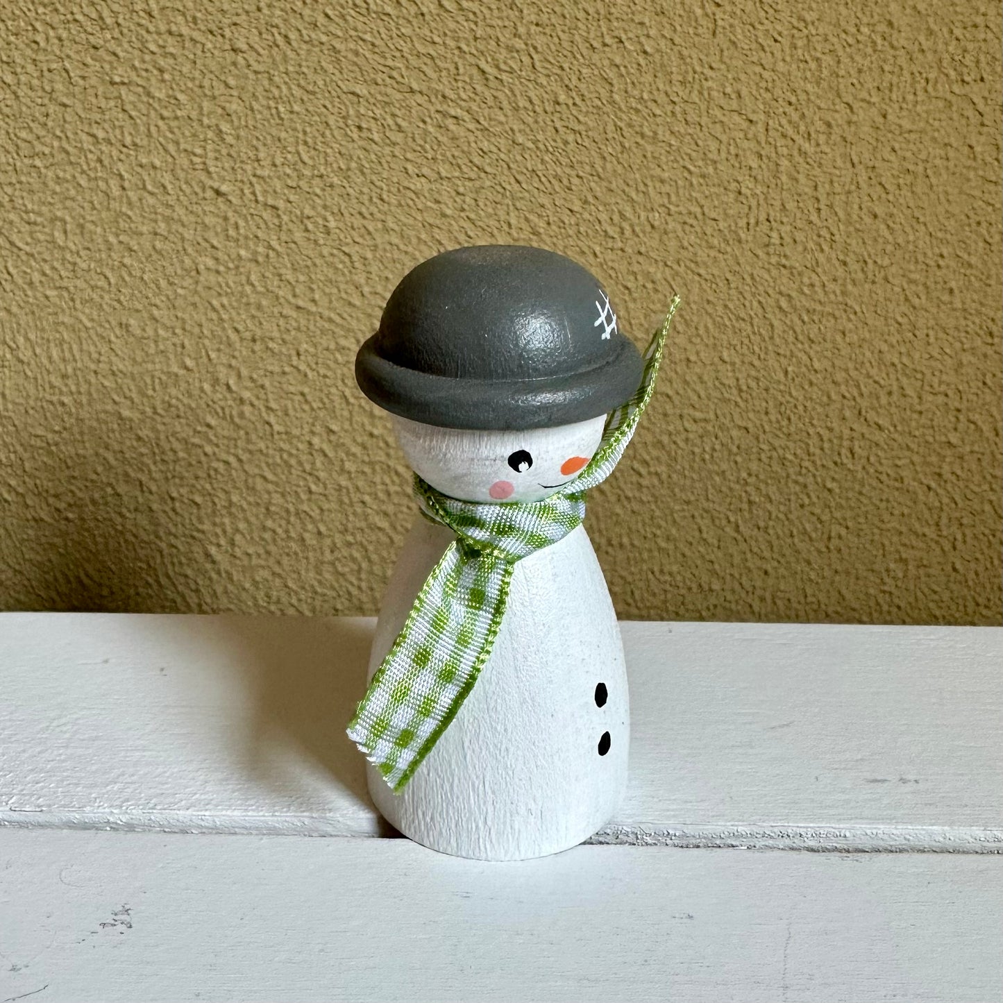 Sneeuwpop - Pegdoll Sneeuwpop met Sjaal - Thema Kerstmis